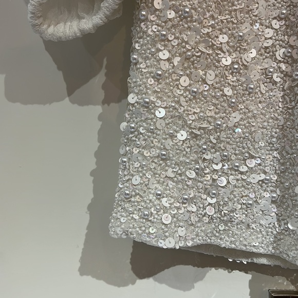 White Beaded Minidress - Picture 3 of 5